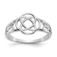 thumbnail image 1 of 14K White Gold Ladies Celtic Knot Ring, 1 of 2