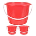 thumbnail image 1 of 3pcs Multi-Functional Water Bucket Plastic Bucket Small Bucket with Handle Cleaning Small Bucket Water Bucket for Bath Plastic Pail Bucket for Garden Car Wash Bucket, 1 of 7