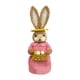 thumbnail image 2 of Estatuilla de conejo de Pascua de paja de pie, estatua de , escultura de Animal para mesa, fiesta, decoración del hogar, regalos de vacaciones niña sombrero Macarena Conejo de Pascua de paja, 2 of 8