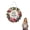 white*1, variant on May God Bless This Home Door Sign, 7.87 in Floral Round Farmhouse Wall Decor, White