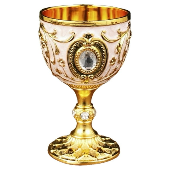 Hearth & Gear Opulent Goblet With Gem & Gold Detailing Ceramic Mugs Set And Mugs Ocean Glassware Clear Glass Cups Chiller Cup Set Coffee Cups with Words Drinking Set up Washing Cup Acrylic World