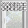 thumbnail image 2 of Ambesonne Damask Valance Pack of 2, Small Flowers Leaves, 42"X18", Brown White, 2 of 5