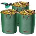 thumbnail image 1 of 2x Bolsas De Basura De Jardín, 272l Bolsa De Basura De Jardín Autoportante, Bolsas De Hojas, Contenedores De Basura De Jardín, Bolsas De Basura Verdes Hechas De Tejido De Polipropileno Robusto. Afortunado Sencillez, 1 of 5