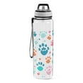 thumbnail image 2 of Claws Print Sports Water Bottle Portable Travel Mug 32oz BPA Free Leak Proof Straw Transparent Tritan for Gym Yoga Cycling Camping, 2 of 7