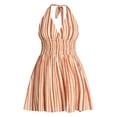 thumbnail image 5 of No Boundaries Smocked Cotton Halter Mini Dress, Women's XXS-XXL, 5 of 5