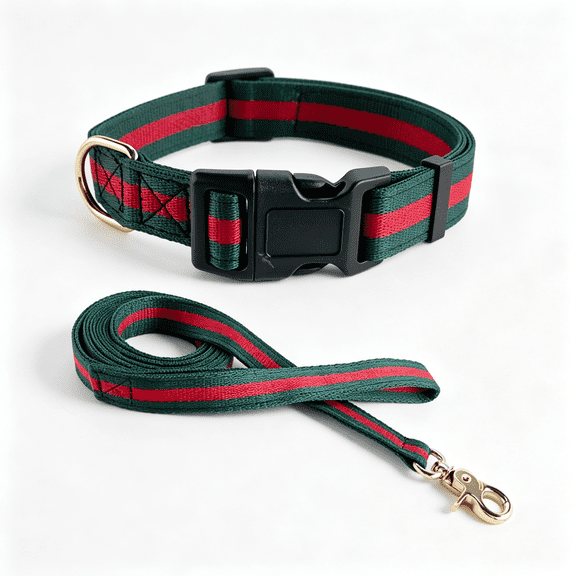 GASTROPOD Elegant Collar and Leash, Durable Soft Pet Collars Leashes,Luxury Dog Collars and Leashes Set Packing Gift for Puppy Small Dogs, Perfect Puppy Collar and Leash