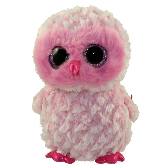Ty - Beanie Boos Twiggy the pink owl Medium (+/- 30 cm/ 13")