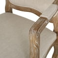 thumbnail image 4 of Noble House Joni French Fabric Dining Chair, Set of 4, Beige, Natural, 4 of 9
