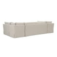 thumbnail image 2 of Moe's Home Collection Fable Slipcover Dining Banquette U-Shape Beige 129In, 2 of 10