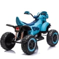 thumbnail image 7 of 12V Dinosaur Kids Ride On Car, 2 Seater Power Ride On Toy for Kids with Remote Control, Bluetooth, USB, 4 Wheel Suspension, Dinosaur Electric Toy Car for Boys and Girls Ages 3-8, Blue, 7 of 7
