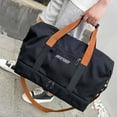 thumbnail image 1 of Xihbxyly Bolsa de Gimnasio Impermeable con Compartimentos para Zapatos y Ropa Mojada, Ligera y Duradera, Multiusos para Gimnasio, Deportes y Viajes, 46 X 28 X 25 Cm, Unisex., 1 of 6