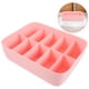 thumbnail image 5 of Caja de almacenamiento de ropa interior Canasta de almacenamiento de plástico Contenedor de almacenamiento apilable con divisor de 10 compartimientos para calcetines de bragas de sostén (Rosa), 5 of 5