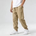 thumbnail image 4 of CYRBOKO Boys Joggers, Breathable Elastic Waist Casual Spring Athletic Pants Khaki Size 5-6 T, 4 of 6