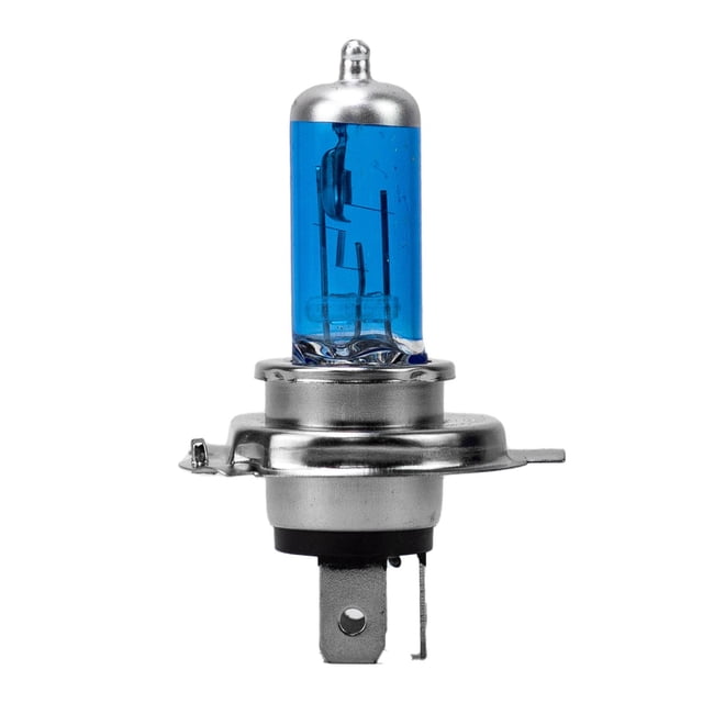 Foco halogeno para Moto tipo H4 12V 35/35W azul Kinlley