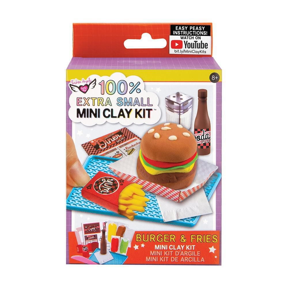 Fashion Angels 100% Extra Small Burger & Fries Mini Clay Kit