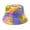 Purple, variant on Stylish Fishermans Sun Hat for Women Cozy Autumn Winter Bucket Hat with Tie Dye Pattern Yellow One Size