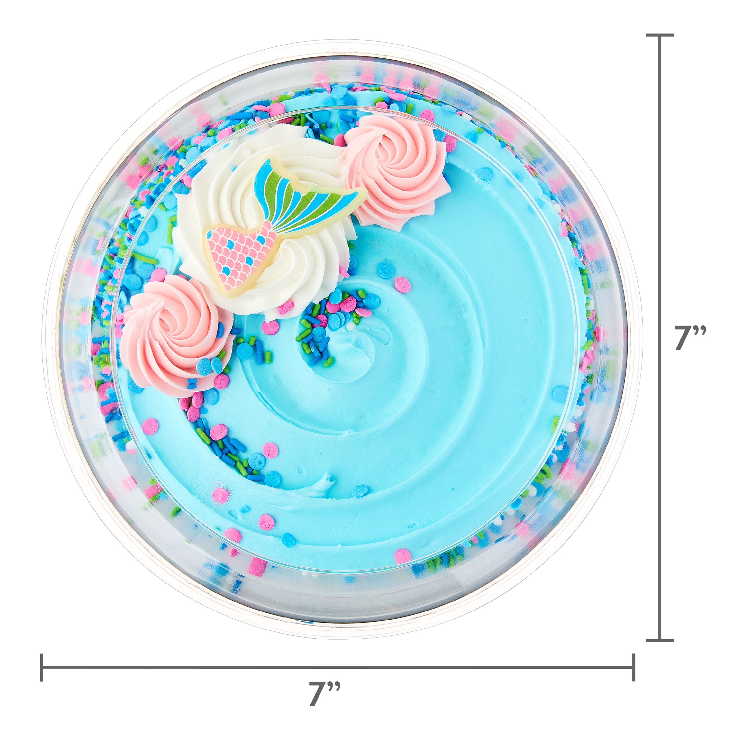 Freshness Guaranteed 7-Inch Color Blast Mermaid Marble Cake, 33 oz (Refrigerated)