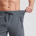 thumbnail image 4 of MASKERT Men's Cargo Pants-Quick Dry Hiking Pants Track Running Workout Athletic Travel Casual Outdoor Dark Gray（Size XS-XXXL）, 4 of 8