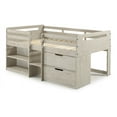 thumbnail image 7 of Donco Kids Pinewood Twin Low Loft Bed with Drawers, Rustic Light Grey, 7 of 7