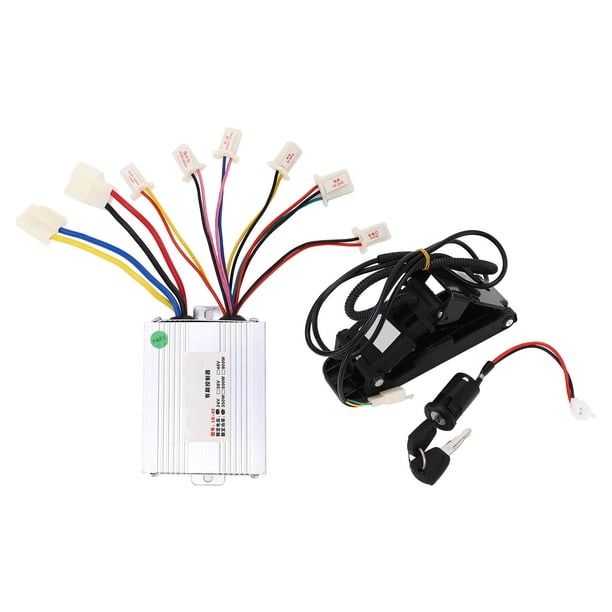 Juego de conversión de bicicleta eléctrica, triciclo eléctrico de 24 V y 350 W, kit de controlador de bicicleta eléctrica, controlador de pedal de triciclo eléctrico, diseño fácil de usar