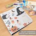 thumbnail image 4 of FORMRS 3 Ring Photo Album 4"x6" Self Adhesive Large Capacity PU Leather Cover, White Halloween Ghosts, 4 of 8