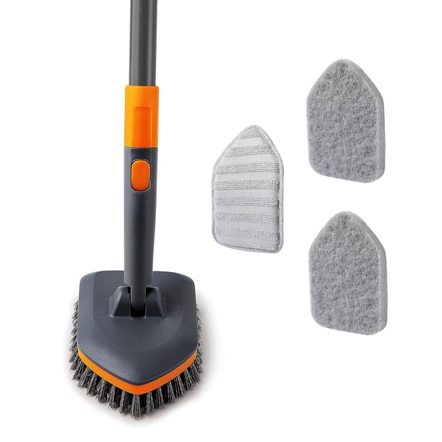 Cepillo para fregar azulejos CLEANHOME con 3 cabezales funcionales de 56 cm