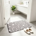 thumbnail image 5 of Zynviq Clouds Bathroom Rugs 23.6" X 15.7" Bath Rugs Polyester Absorbent Washable Rectangular Gray Small Rug for Shower, 5 of 6