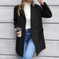 thumbnail image 4 of Para Mujer Chaqueta de Punto con Solapa de Doble Botonadura Frontal Abierta Oficina de Trabajo Chaqueta de Punto de Longitud Media con Bolsillos ANGGREK Otros, 4 of 6