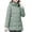 b Green, variant on Black and Friday Clothing Sales Idoravan Women's Quilted Puffer Coat,Women's Thin and Thin Mid-Length Knee-length Down Jacket Black S