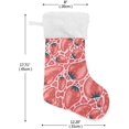 thumbnail image 2 of GZHJMY Strawberry Christmas Stocking, Personalized Large Candy Stocking Hanging Gift, Xmas Stockings Decoration for Family Holiday Party Ornaments Decor Fireplace, 2 of 7