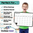 thumbnail image 3 of Magnetic Dry Erase Calendar 16.5x12 Inch Whiteboard Refrigerator Calendar Monthly Weekly Planner with Eraser and 3 Markers for Kitchen Home, 3 of 6