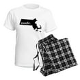 thumbnail image 4 of CafePress - Massachusetts Made Women's Light Pajamas - Women's Short Sleeve Print T-Shirt and Pants Light Cotton Pajama Set, 4 of 7