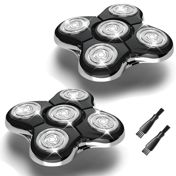 2Pack Shaver Replacement Head Compatible with Remington Balder Pro Head Shaver ModelSPR-XR7000,with 2 Sweeping Brush