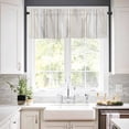 thumbnail image 3 of Boho Yellow Kitchen Curtains and Valances Set, Rod Pocket Curtains Tier Farmhouse Window Curtains 36 Inch Length, Abstract Stripes Geometric Plaids Dots Retro 3 Piece Kitchen Curtains Set, 3 of 6