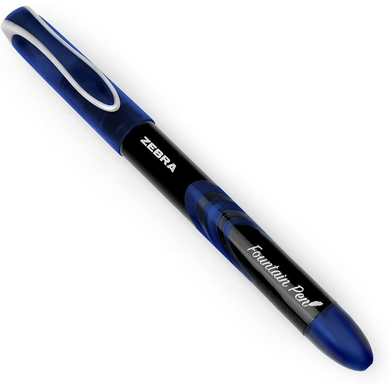 Zebra Fuente - Disposable Fountain Pen - Blue Ink - Pack of