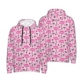 thumbnail image 6 of Bingfone Cool Flamingos Men's Drawstring Hoodie Long Sleeve Pocket Sweatshirts-Medium, 6 of 6