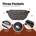 thumbnail image 4 of Naloa Reindeer Print Running Belts for Men Women,Running Fanny Pack with 2-Zipper Pockets,Waterproof Waist Pack for Travel Hiking Running Outdoor Sports, 4 of 8