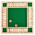 thumbnail image 3 of 1-4 Players Shut The Box Dice Game,10 Numbers Traditional Wooden Pub Bar Board Family Game Dice for and Adults, 3 of 8