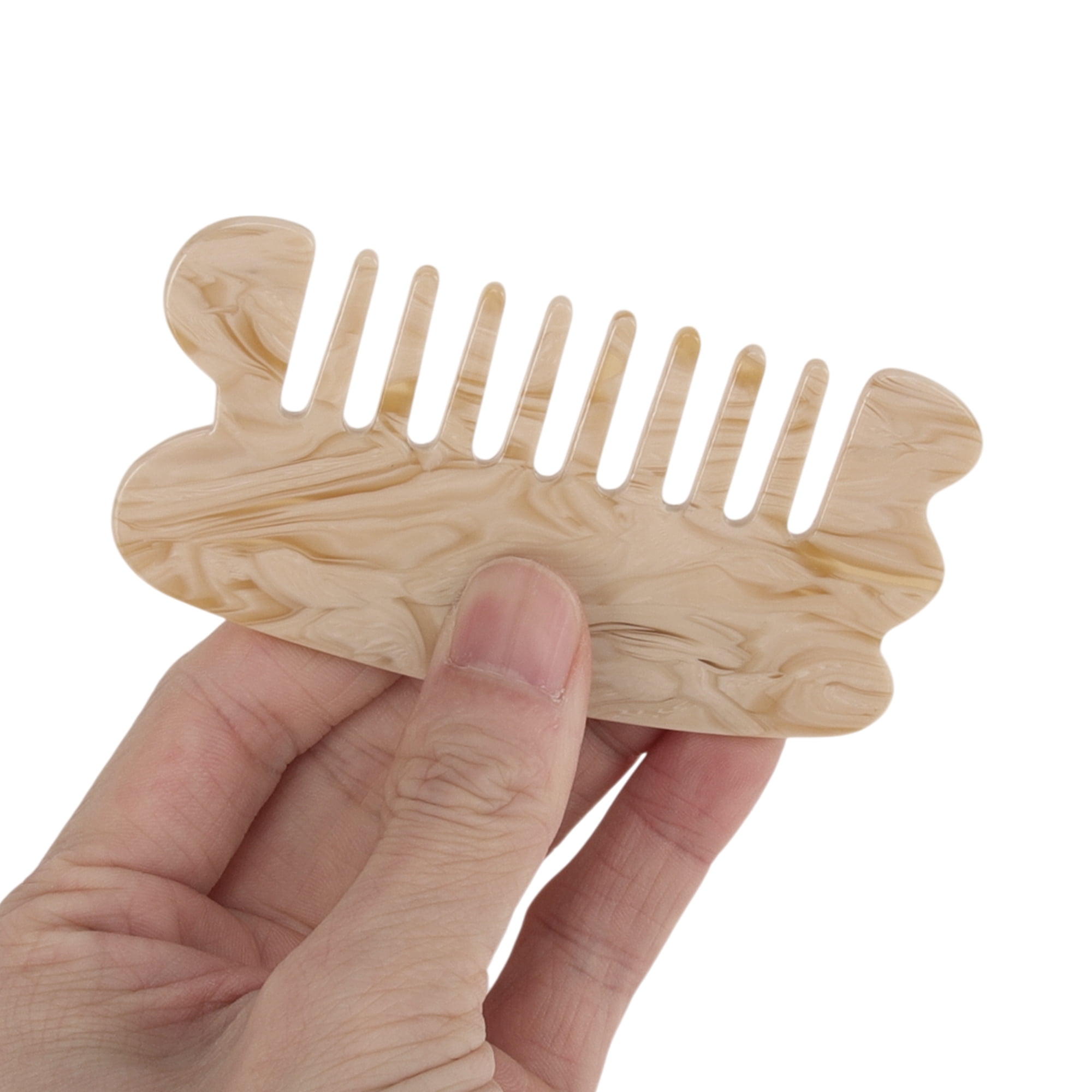 Unique Bargains 1 Pc Scraping Anti-Static Hair Comb for All Hair Types Styles Beige