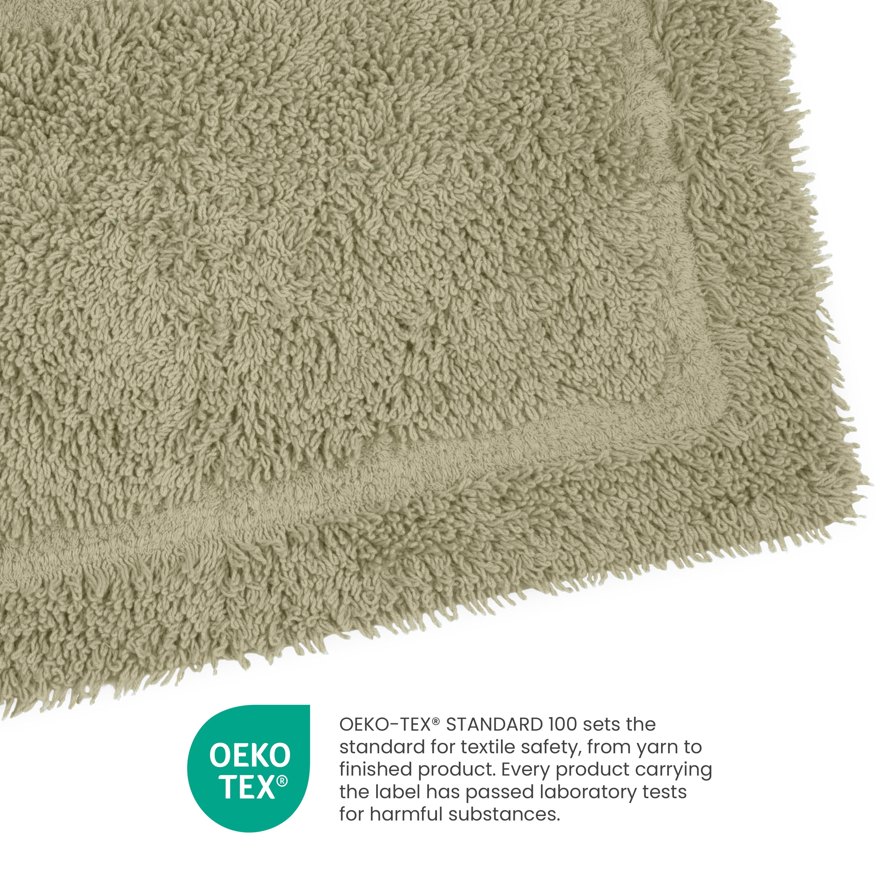 Martex Cotton Bath Rug | Ringspun Soft & Absorbent Non-Slip Quick-Dry Bathroom Mat | Sea Green