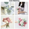 thumbnail image 3 of 10Pcs Artificial Chrysanthemum Flowers Faux Mums Ball Flowers Bulk Bridesmaid Bouquets for Home Garden Office Coffee Shop Decor, Light Green, 3 of 10