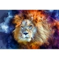 thumbnail image 3 of Bolokofsky, Ronald 18x13 Black Modern Framed Museum Art Print Titled - Watercolor Lion II, 3 of 5