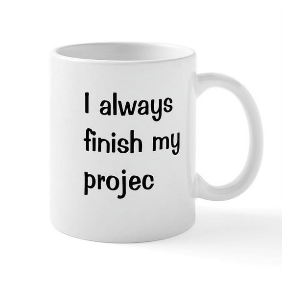 CafePress - Funny Project Manager Mug - 11 oz Ceramic Mug - Novelty Coffee Tea Cup