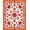 Orange, Pattern 8, variant on ODIKA 4'x6' Machine Washable Non-Slip Area Rug, Cabana Floral Medallion Vintage Botanical Garden High Traffic Rug, Pink, 663158