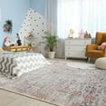 thumbnail image 4 of FULIE 5'x8'Rugs Vintage Floral Rug Retro Large Traditional Floor Carpet,Light Pink/H-14, 4 of 7
