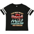 thumbnail image 3 of Inktastic Mint Chocolate Chip Ice Cream Lover Boys or Girls Toddler T-Shirt, 3 of 5