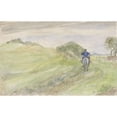 thumbnail image 2 of Jozef Israëls 24x17 Black Ornate Framed Double Matted Museum Art Print Titled: Rider on a Country Road (1834 - 1911), 2 of 5