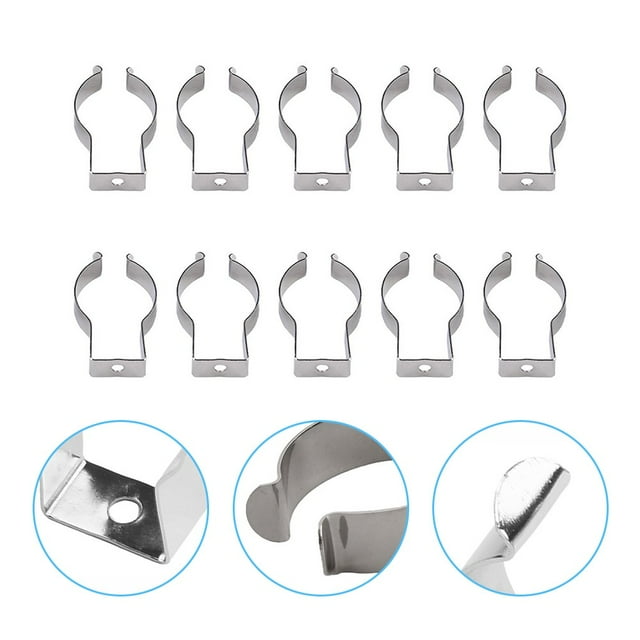 MYG 10 Pcs Pinces à Outils en Éponge à Ressort Robustes en Acier Inoxydable 304 pour Organiser les Outils