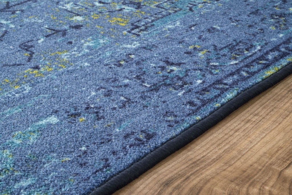 nuLOOM Reiko Vintage Persian Area Rug, 5', Blue