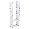 thumbnail image 1 of Bibliothèque sur pied multicouche, étagère de rangement, organisateur pour la maison, pour salon, chambre à coucher, motif floral, 1 of 4